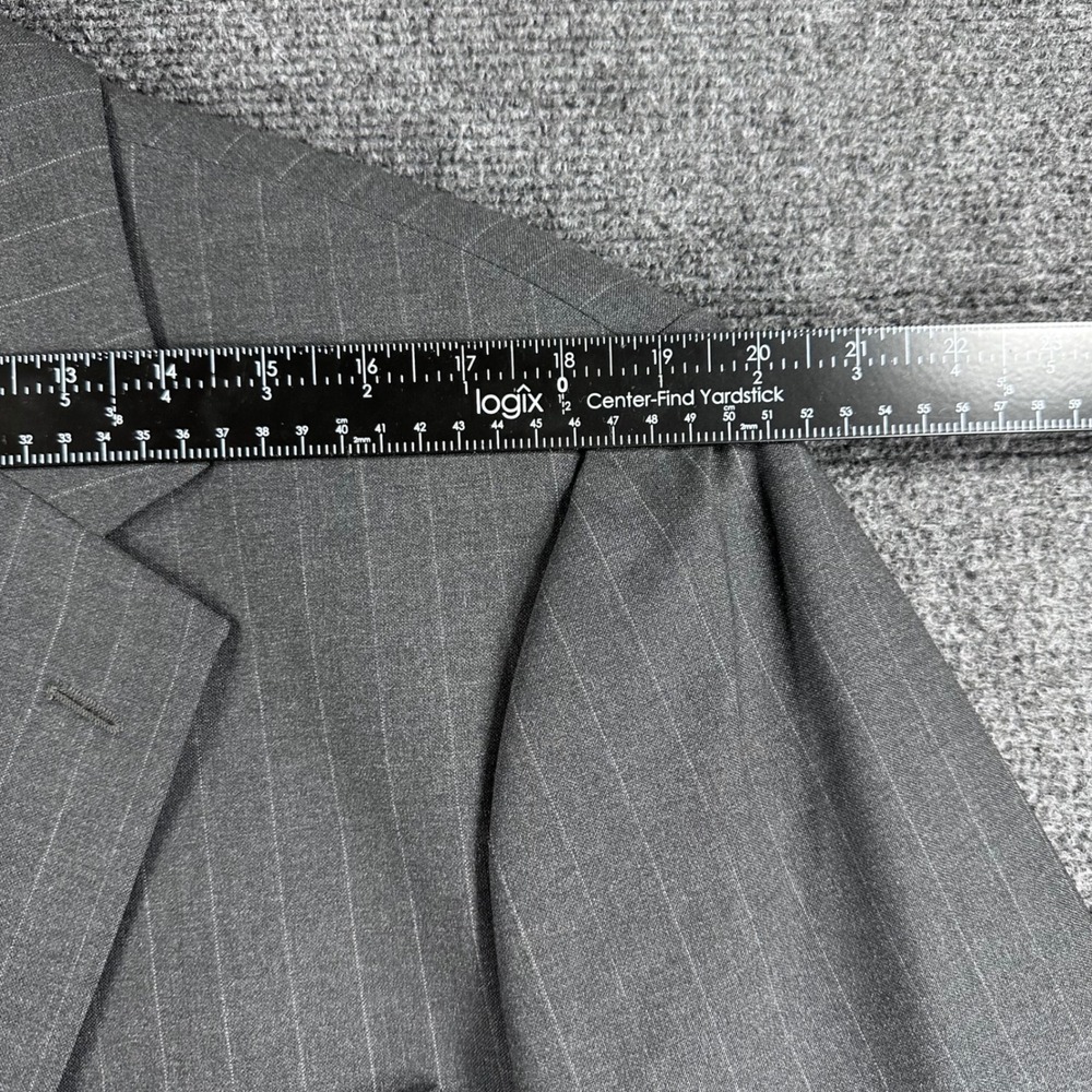 Brooks Brothers Blazer Mens 44 Regular Grey Pinstripe 346 Wool Stretch Coat - Picture 13 of 16